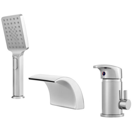 RACCORD DE BAIGNOIRE 3 TROUS CASCADE S-1008 V3 CHROME (1/3)