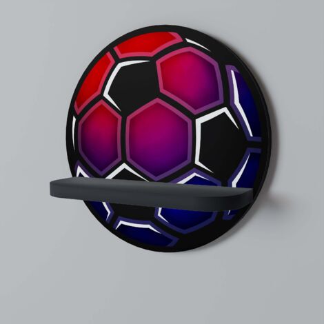 Étagère ronde FOOTBALL DREAM noire (1/5)
