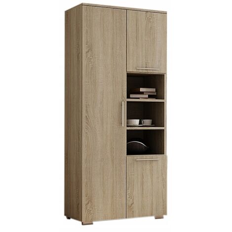Armoire APOLLO, CINTRE, ÉTAGÈRE, 80 CM, CHÊNE SONOMA (1/4)