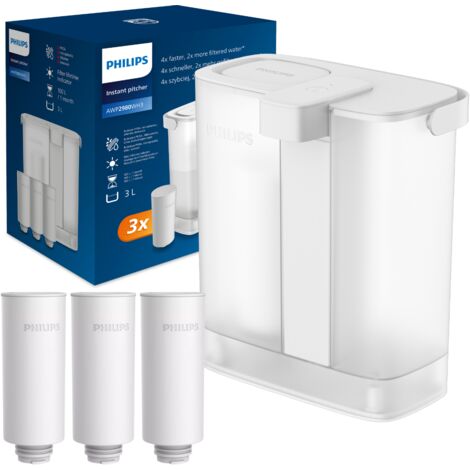 Filtre à eau automatique de comptoir Philips AWP2980WH3. Trois cartouches incluses. (1/5)