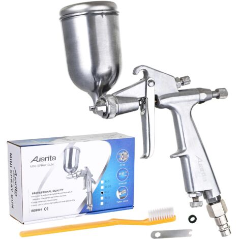 Pistolet à peinture miniature en métal, buse de 1,0 mm, godet de 125 ml (1/5)