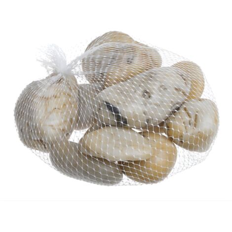 Pierres de rivière beiges 1 kg 8-12 pièces (1/5)