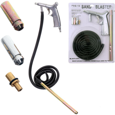 PISTOLET BIRDSPECKER AVEC TUYAU 4 BUSES POUR ÉLIMINER LA ROUILLE DU MÉTAL (1/5)