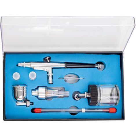KIT D'AÉROGLISSEUR PROFESSIONNEL 3 BUSES 0.2 0.3 0.5 FILTRE 2 RÉSERVOIRS LATÉRAUX
