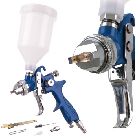 Pistolet à peinture HVLP, buse de 2 mm, réservoir supérieur de 600 ml (1/5)