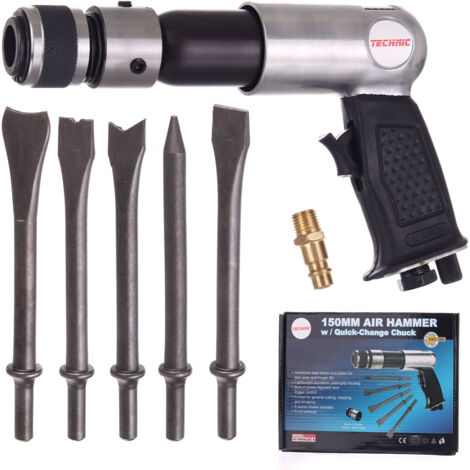 Kit Marteau Pneumatique Multifonction Avec Ciseaux – 6,88 Kg – Queue Ronde 10 Mm – Coffret