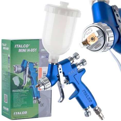 Pistolet à peinture Mini HVLP, buse 1,0 mm, réservoir 250 ml, professionnel (1/5)