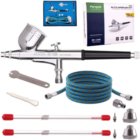 ENSEMBLE DE BUSE À AÉROSPOSE POUR MODÉLISME 0,2 0,3 0,5 MM POUR PEINTURE DE PRÉCISION (1/5)