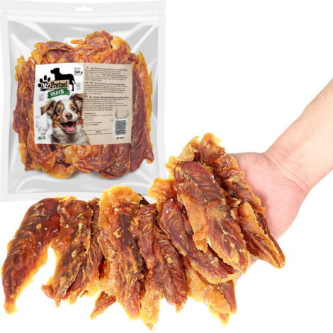 Friandise, snack pour chiens Filets de poulet séchés (92%) Mr.Pretzel 500g