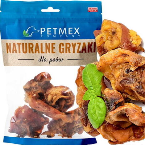 Friandise à mâcher naturelle pour chiens, Oreille de porc moyenne Petmex 100 g