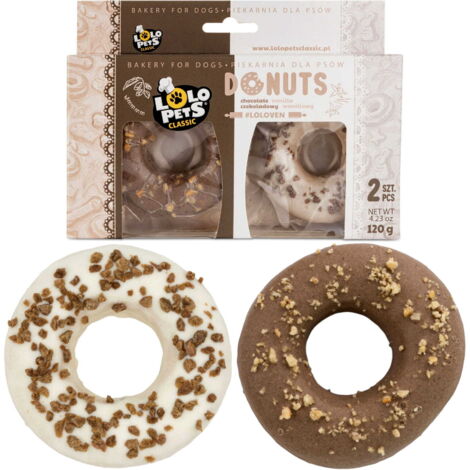 Friandises pour chiens Lolo Pets, beignets à la vanille et aux noix chocolatées (1/5)