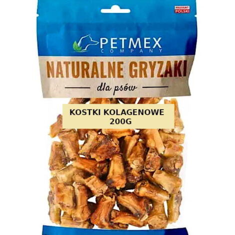 Friandises naturelles à mâcher pour chiens Petmex Cubes de collagène séché 200 g (1/3)