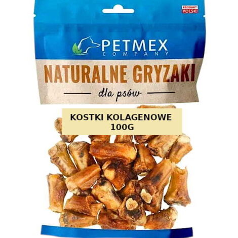 Friandises naturelles à mâcher pour chiens Petmex Cubes de collagène séché 100 g (1/3)