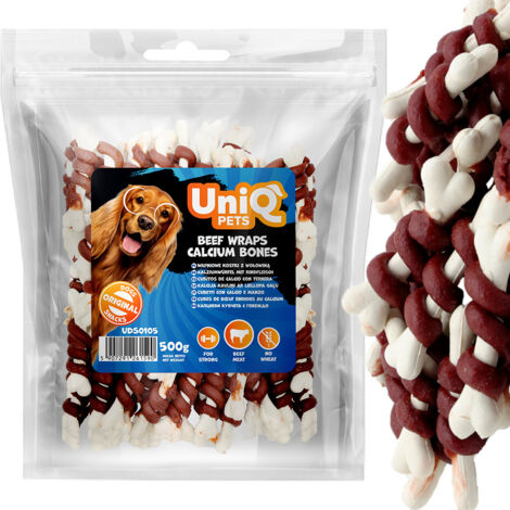 Friandises pour chiens UniQ Pets Cubes de bœuf 500 g (1/5)