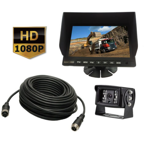 Kit caméra de recul AHD 1080P moniteur 7'' 15m