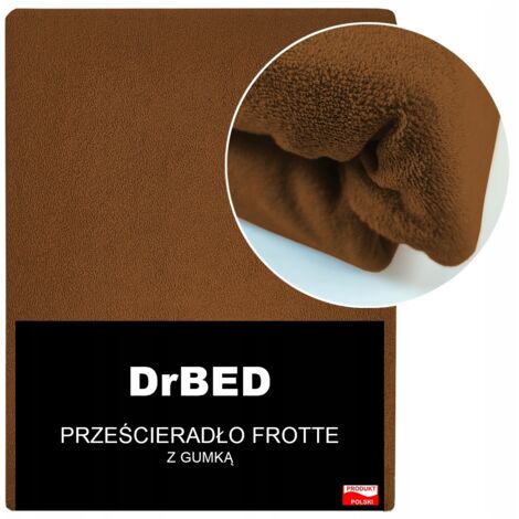 Drap-housse 90 x 200 éponge FUSHY Soft Brown Polish (1/3)