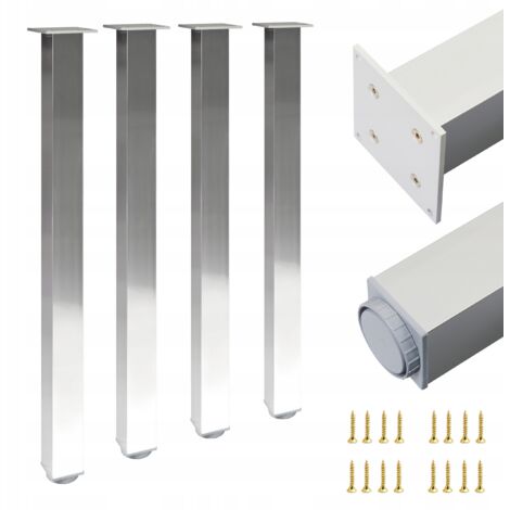 4 pieds 60x60 H - 820 mm Électropoli (1/5)