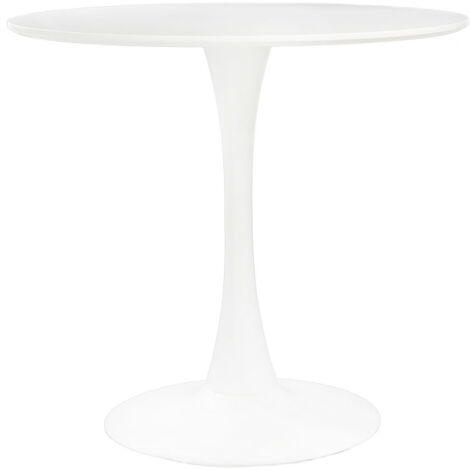TABLE RONDE 90 cm Simplet Skinny BLANC moderne (1/5)