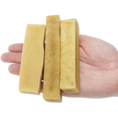 Anneau de dentition au fromage de l'Himalaya Churpi M - 3 pièces. (1/4)