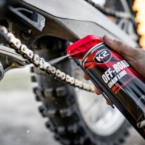 x K2 LUBRIFIANT TOUT-TERRAIN POUR CHAÎNE DE VÉLO + BROSSE