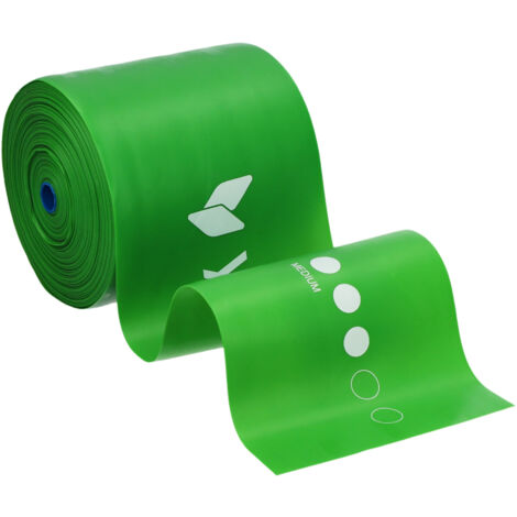Bande d'exercice yellowFLAT Band TPE, verte, résistance 5-8 kg (1/5)