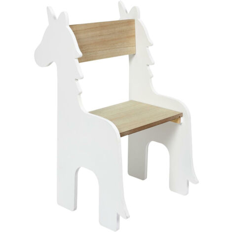 CHAISE ENFANT Licorne BLANCHE Licorne basse (1/5)