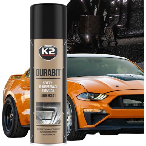 Spray bitumineux noir K2 DURABIT pour protection de dessous de caisse 500 ml