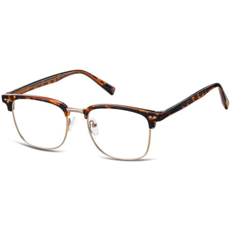 Lunettes de protection pour ordinateur homme en aluminium avec verres transparents LUMIÈRE BLEUE noir or 25125C (1/5)