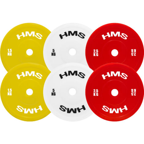 TPP02 PLAQUE TECHNIQUE OLYMPIQUE PE ROUGE 2 x 2,5 KG HMS (1/5)