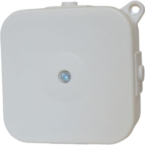Boîte d'installation en saillie avec bornes et presse-étoupes 80x80x34mm IP44 blanc PHS-1 (1/2)