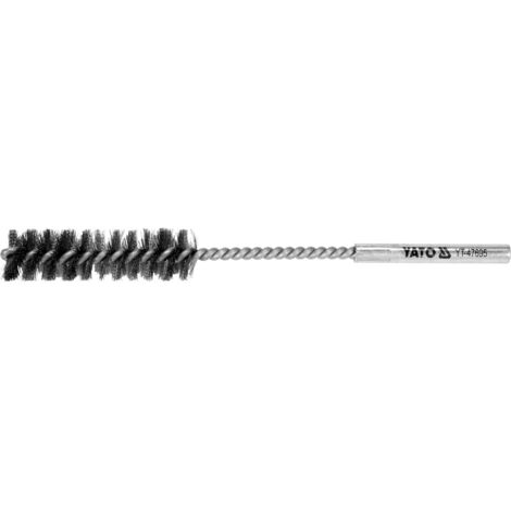 Brosse métallique cylindrique YATO 20 x 200 mm, manche 8 mm (1/2)