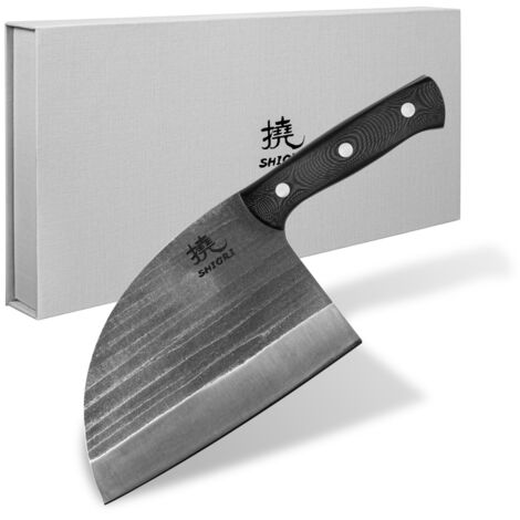 Shiori 撓 Serbe - couperet à viande et à légumes en acier japonais AUS-10
