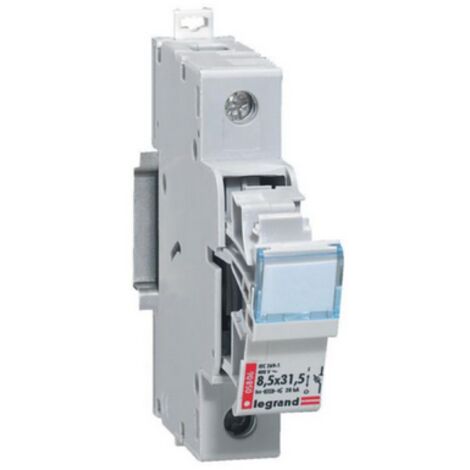 Legrand – Coupe-circuit sectionneur unipolaire 500V – Pour cartouche cylindrique type aM ou gG 10x38mm – 1 module – Conforme NF HD/IEC 60269-2 (1/4)