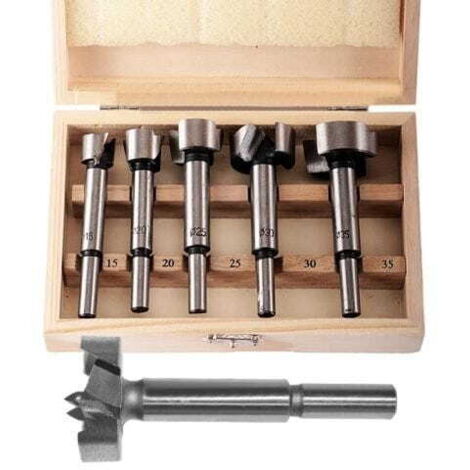 AWTOOLS NOUEURS POUR BOIS / JEU DE 5 pièces 15-20-25-30-35 mm TIGE 8 mm (1/3)