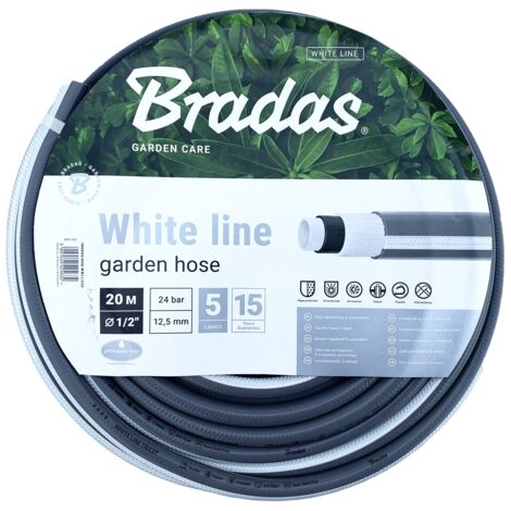 TUYAU D'ARROSAGE WHITE LINE 1/2 X 20 M RENFORCÉ 5 COUCHES (1/3)