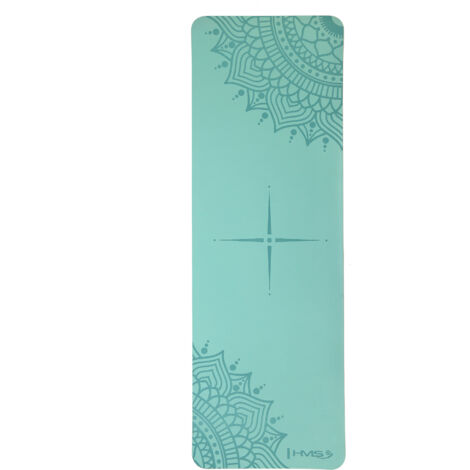 Tapis de yoga en TPE menthe YM10 HMS (1/5)