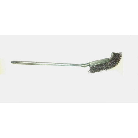 BROSSE MÉTALLIQUE MANCHE MÉTAL 90mm/210mm COURBÉE (1/2)