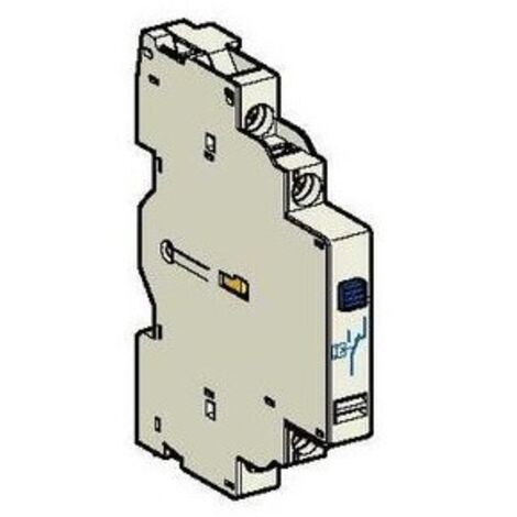 Bloc de contacts auxiliaires pour disjoncteur moteur GV2 et GV3, 1 NO + 1 NF GVAN113 (1/3)