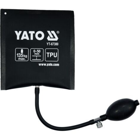 Yato – Coussin de montage 135 kg – Tissu renforcé – Hauteur de levage 50 mm – Tuyau avec pompe et soupape de sécurité 290 mm (1/3)