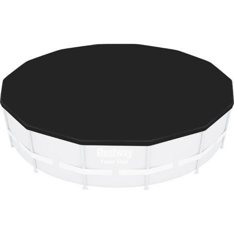 Ac-Deco – Bâche de piscine ronde 396 cm – PVC durable 170 g/m² – Trous de drainage pour évacuation – Compatible piscines hors-sol Bestway (1/10)