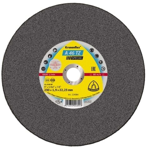 Disque à tronçonner KRONENFLEX A 46 TZ Special 125x1,6x22,23 mm - KLINGSPOR - 187171 (1/6)