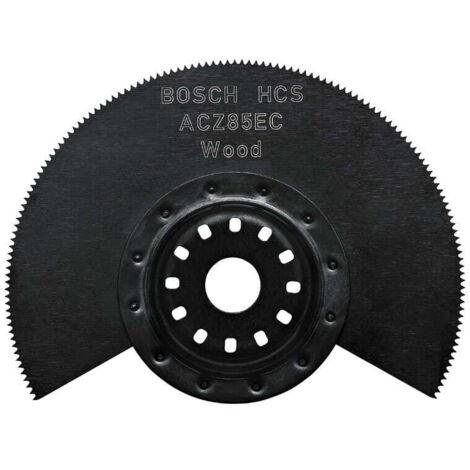 Bosch – Lame segment HCS Wood Ø85 mm – Pour coupes plongeantes dans bois massif – Système d'attache Starlock – Compatible avec outils électroportatifs - ACZ85EC