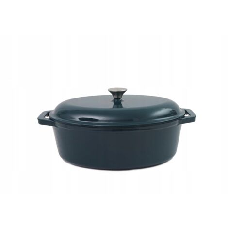 Marmite ovale en fonte Tierra 36 cm 7,5 L Bleu marine NOIS (1/5)