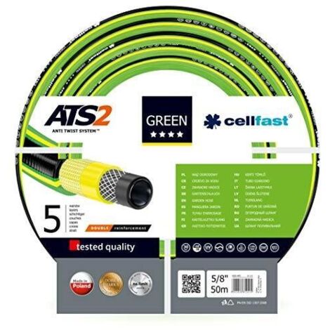 TUYAU D'ARROSAGE CELLFAST VERT ATS 5/8"" 50m. (1/2)