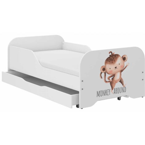 Lit enfant MIKI 140x70 MONKEY SAFARI