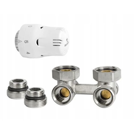 KIT THERMOSTATIQUE POUR RADIATEUR, TYPE V, COUDÉ (1/2)