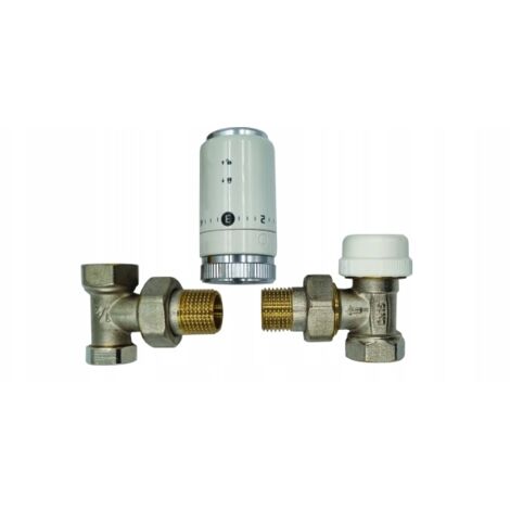 KIT DE RADIATEUR D'ANGLE THERMOSTATIQUE KIRA 1/2 POUCE