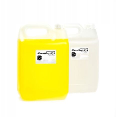Résine polyuréthane flexible Kunstpur Shore 80A – 1,79 kg – Faible viscosité pour détails fins – Durabilité et flexibilité élevées