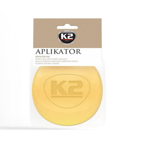 Éponge applicatrice en mousse pour cires et vernis K2 L10 Jaune (1/5)
