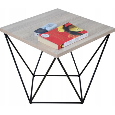 Table en fil de fer Sonoma en chêne noir 2K40 (1/3)